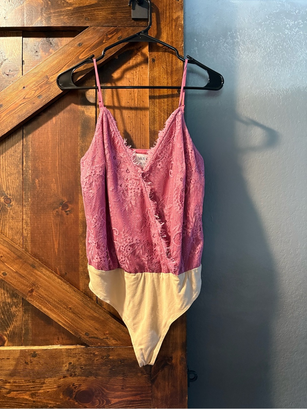 Pink Lace Bodysuit Dede X Emily Collab